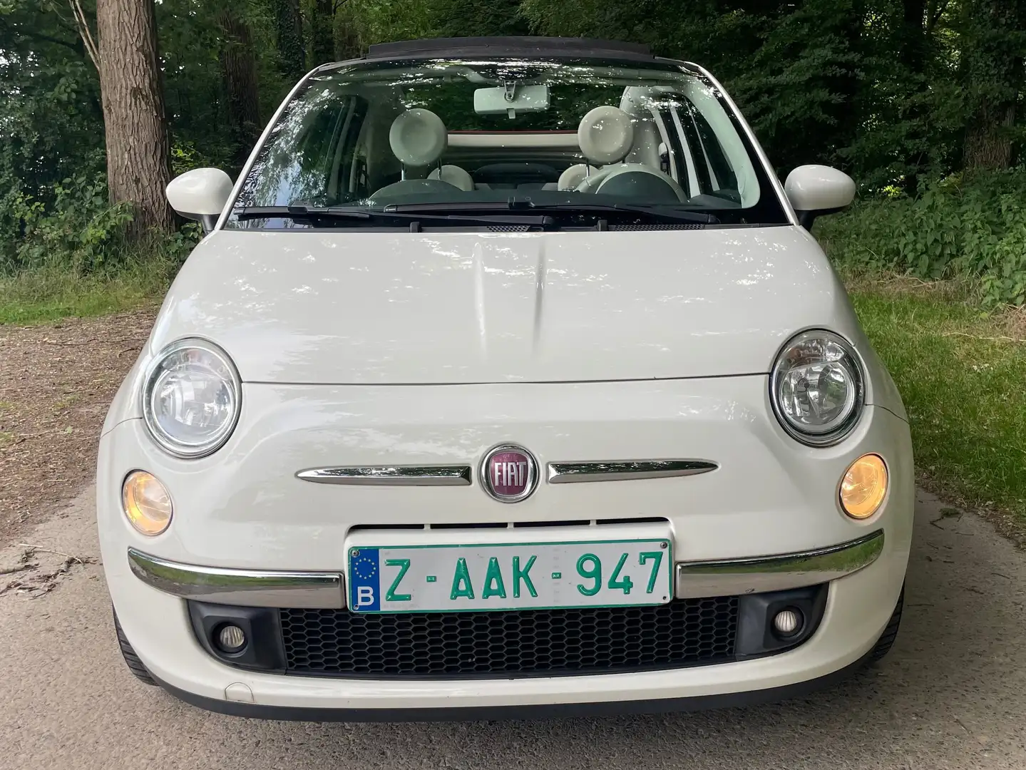 Fiat 500C 1.2i Lounge  carnet d'entretien complet 1er prop Blanc - 2