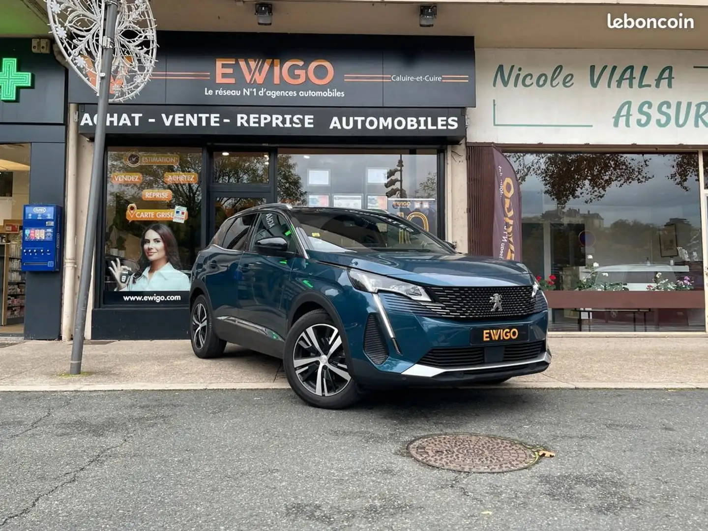Peugeot 3008 ii 1.2 130 ch s&s gt eat8 facelift sieges chauffant Bleu - 1