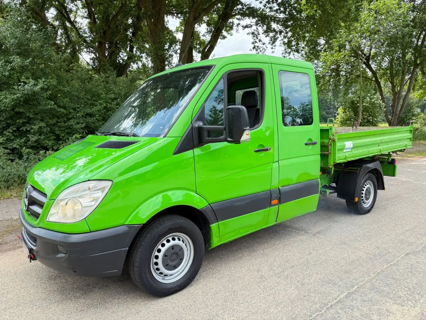 Mercedes-Benz Sprinter *318 CDI-V6*Pritsche-Doka-Meiller-Kipper Grün - 2