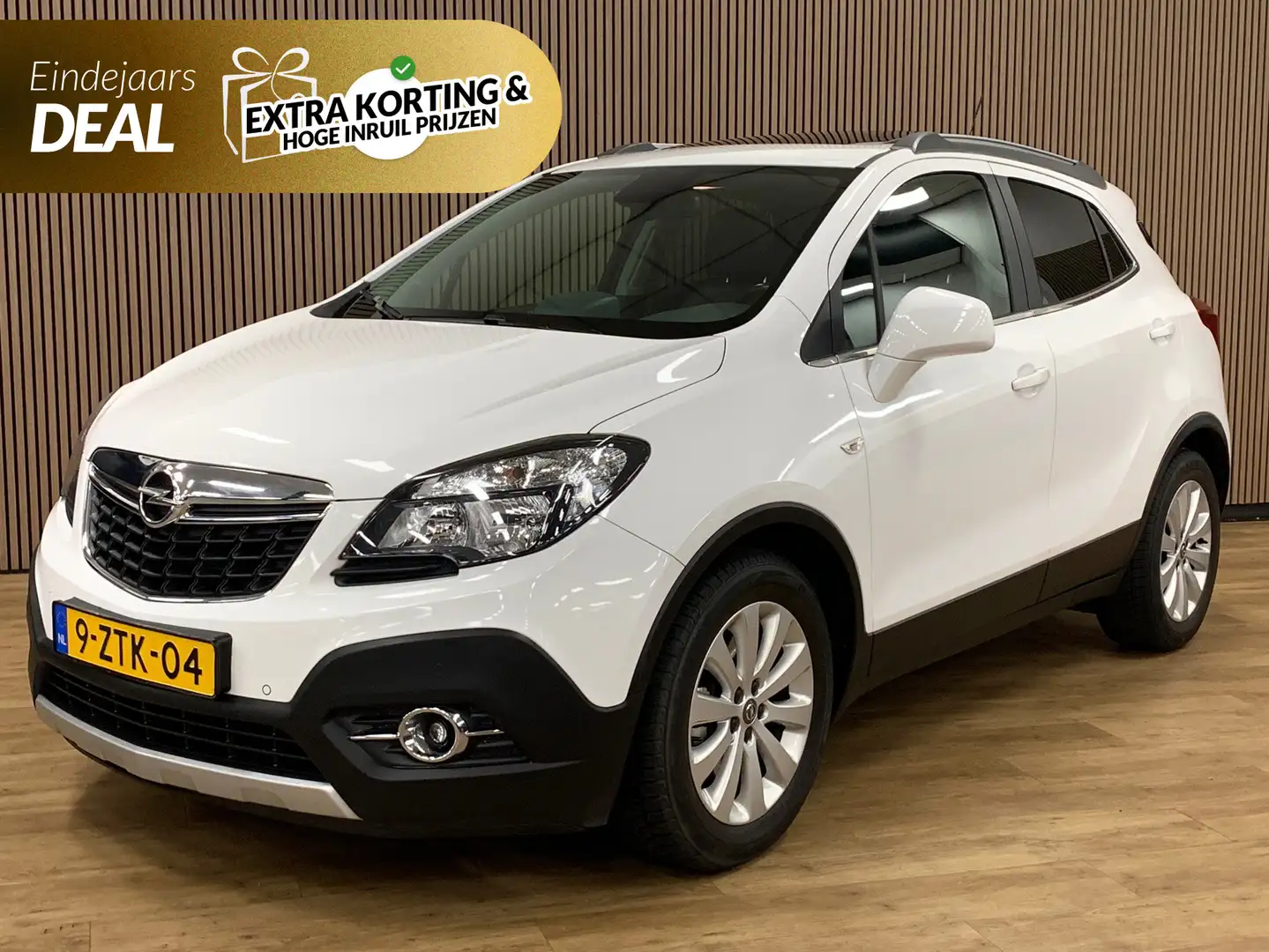 Opel Mokka 1.4 T Cosmo|111000KM|Opendak|Navigatie|Camera| Wit - 1