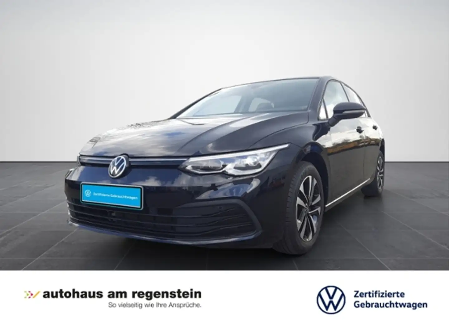Volkswagen Golf VIII 1.5TSI United LED+/Navi/App/ACC Zwart - 1