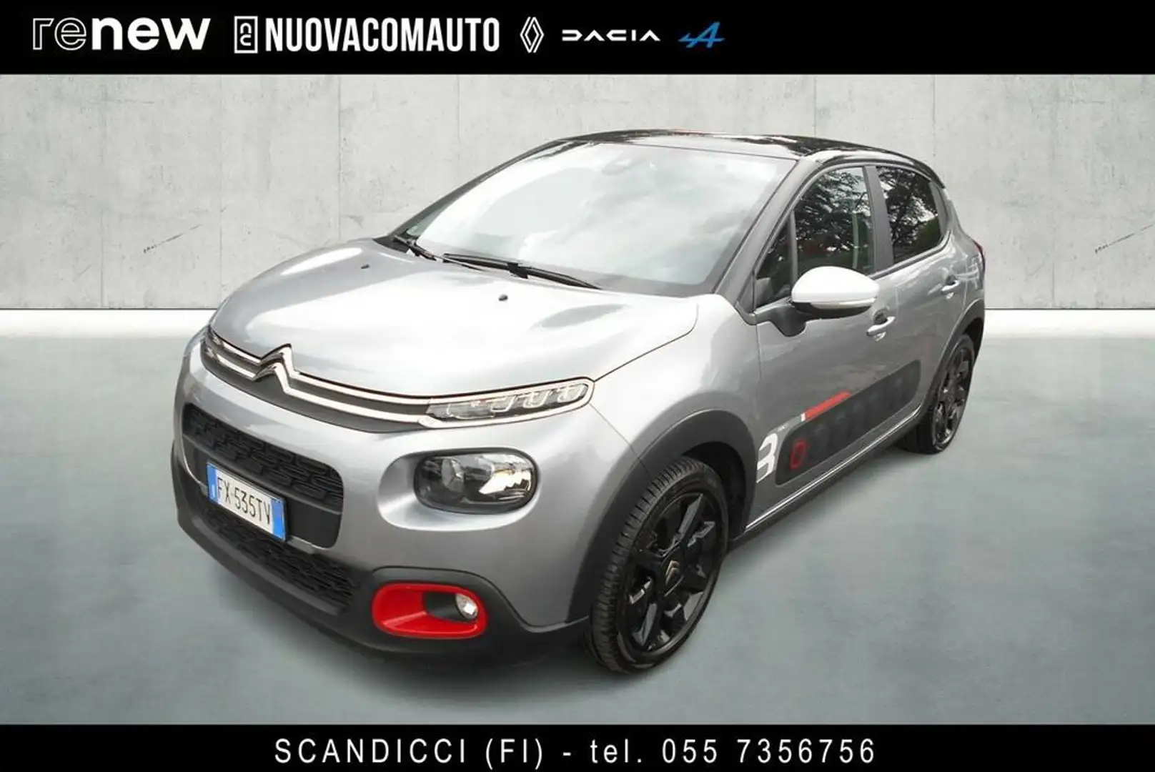 Citroen C3 1.2 puretech Rac3 Edition s&s 110cv Grigio - 1