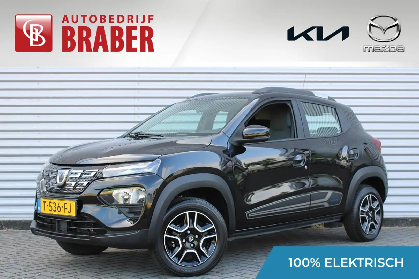 Dacia Spring Expression | Airco | PDC | 14" Design velgen | Nav Zwart - 1