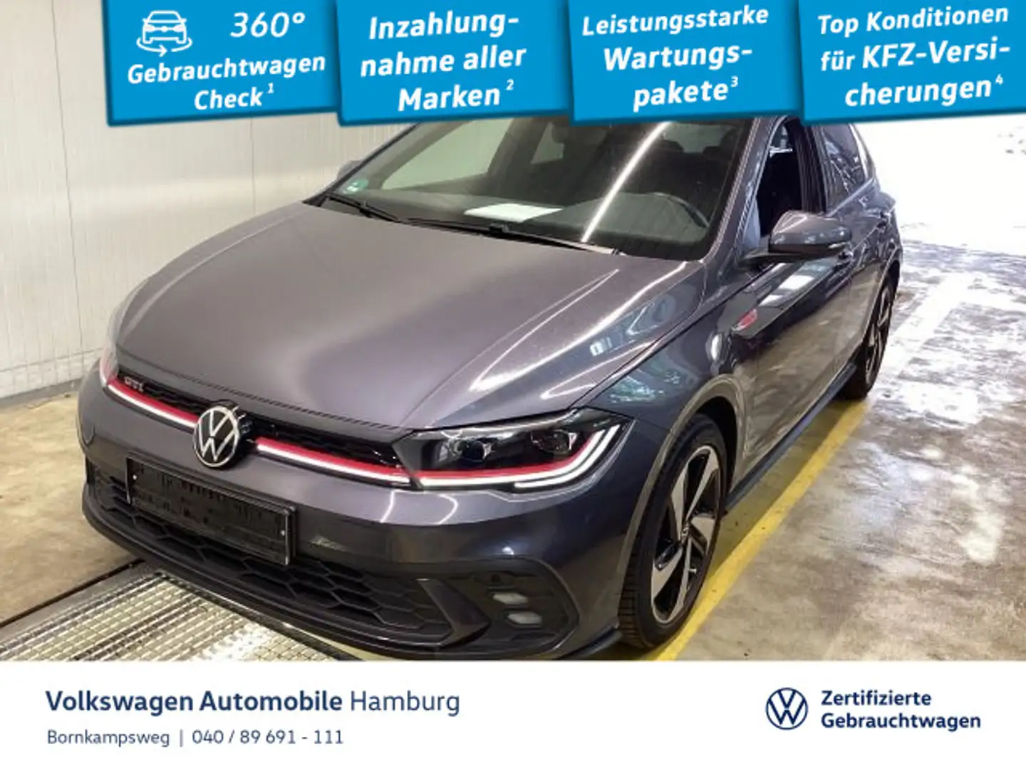 Volkswagen Polo 2.0 GTI DSG IQ.Light Digital Sitzhzg Grau - 1