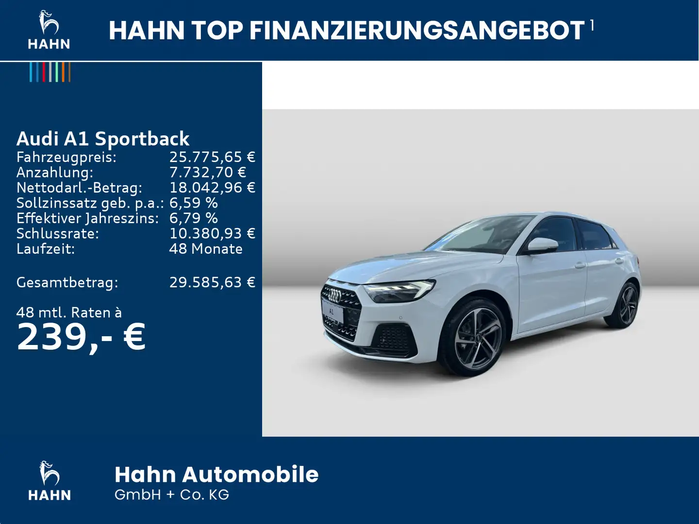 Audi A1 Audi A1 Sportback 25TFSI advanced LED Sitzh APP Weiß - 2