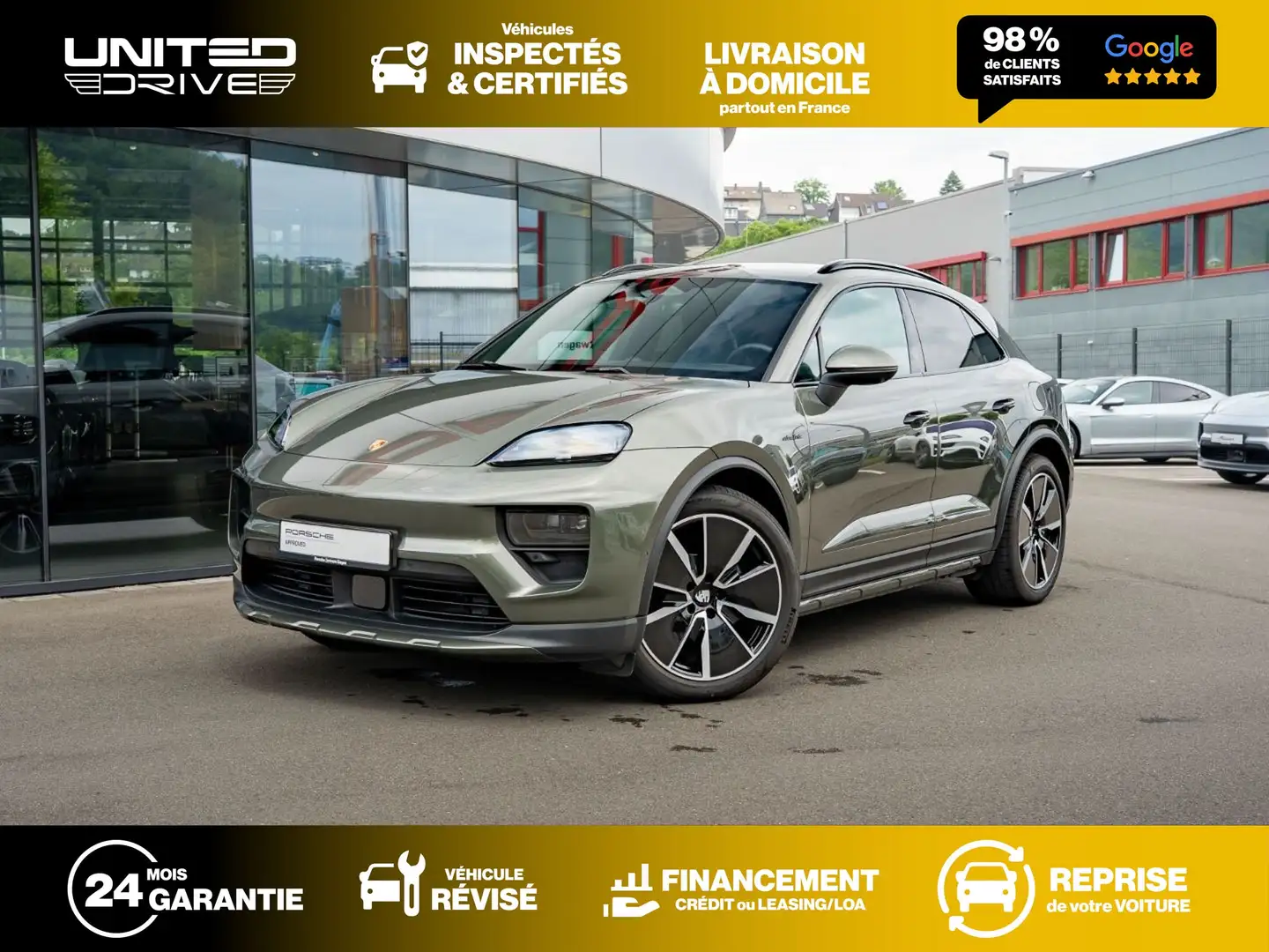 Porsche Macan électrique 360CV Vert - 1