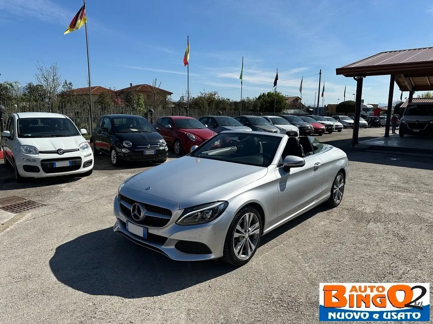 Mercedes-Benz C 220 C Cabrio 220 d Premium Plus 4matic auto Argento - 1