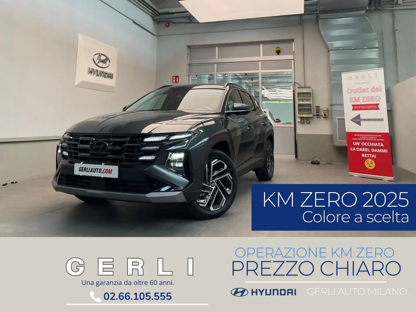 Hyundai TUCSON 1.6 hev Exellence 2wd auto-Km zero diversi colori Nero - 1