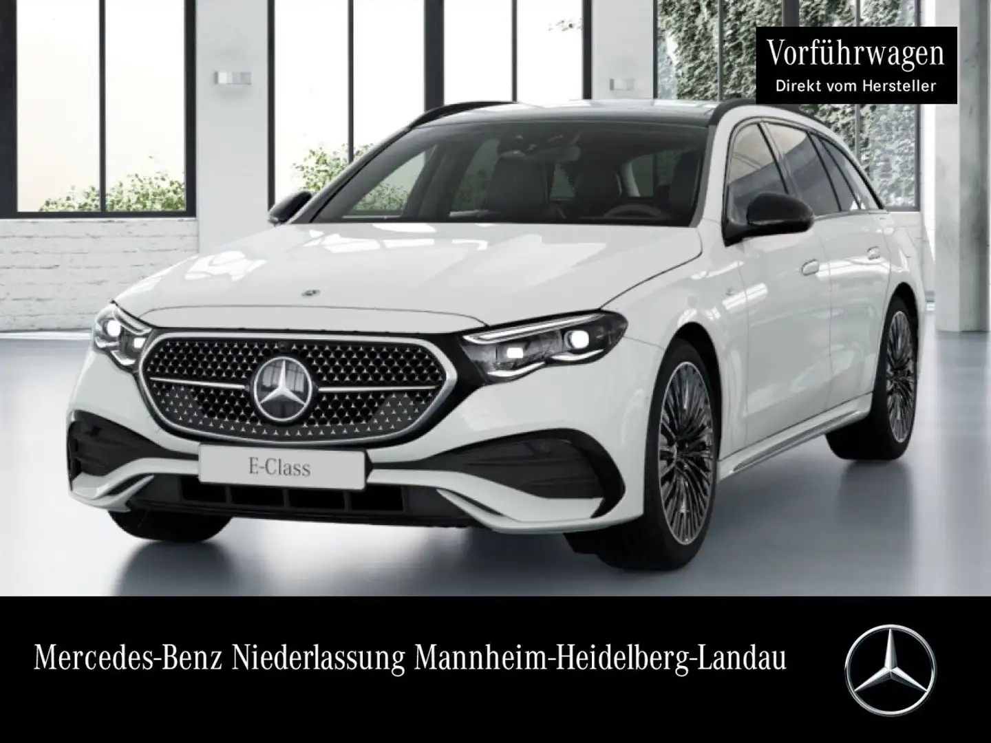 Mercedes-Benz E 300 de T Hybrid Edition AMG-Line Fahrass 360° 9G Weiß - 1