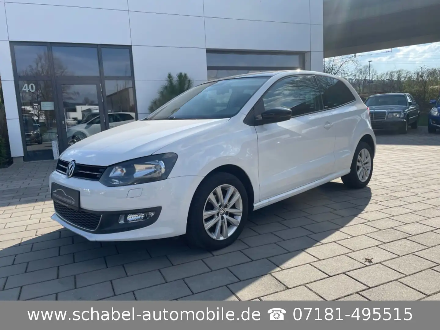 Volkswagen Polo V 6R Style 1.2 Panorama Klima TÜV NEU Sitzh Blanc - 1