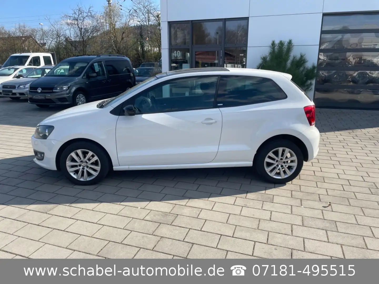 Volkswagen Polo V 6R Style 1.2 Panorama Klima TÜV NEU Sitzh Blanc - 2