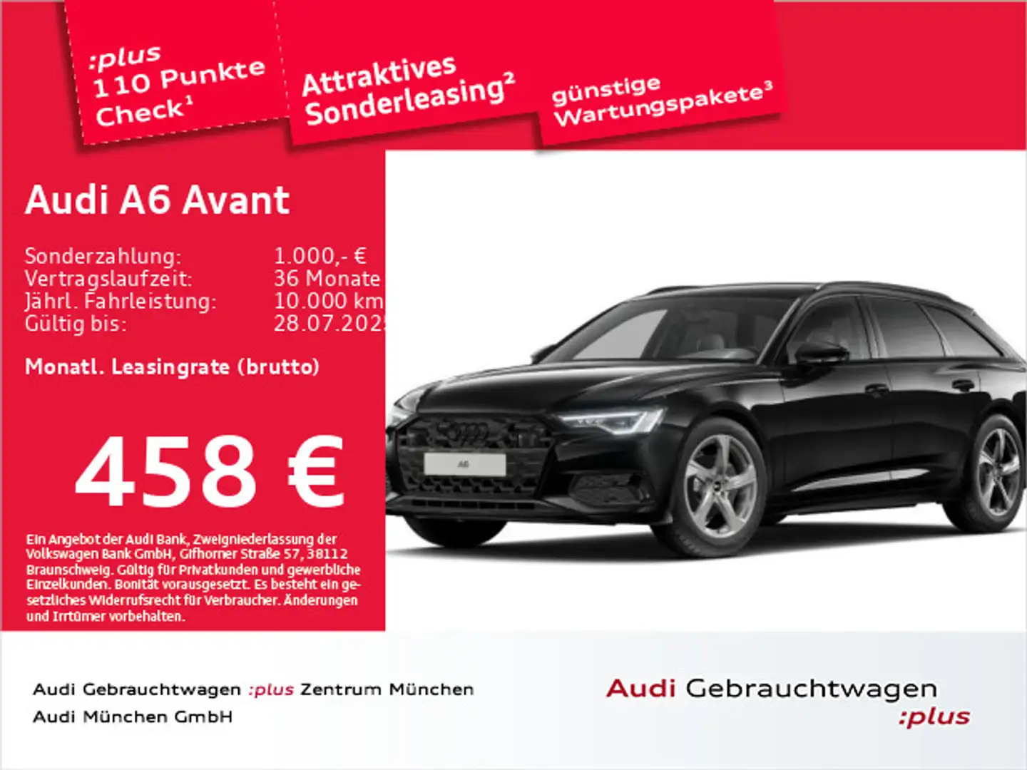 Audi A6 35 TDI S tronic advanced AHK/Pano/Matri Schwarz - 1