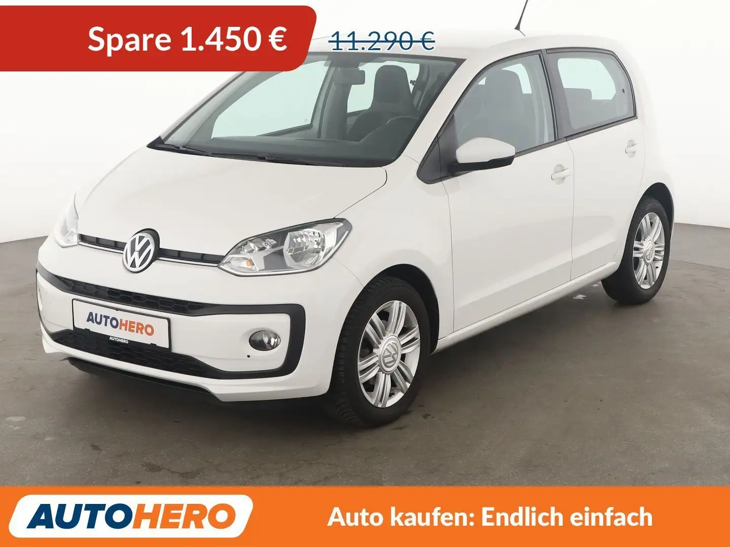 Volkswagen up! 1.0 High up! BlueMotion Weiß - 1