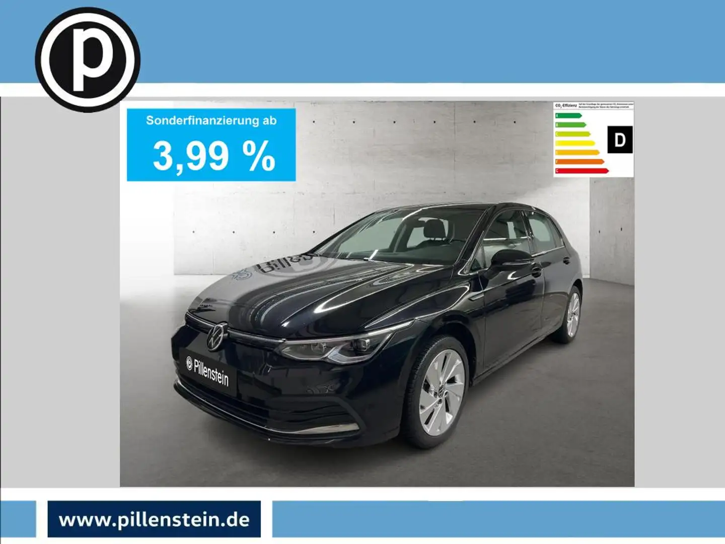 Volkswagen Golf TSI STYLE NAVI+LED+ACC+17"+APP+SHZ+PDC Zwart - 1
