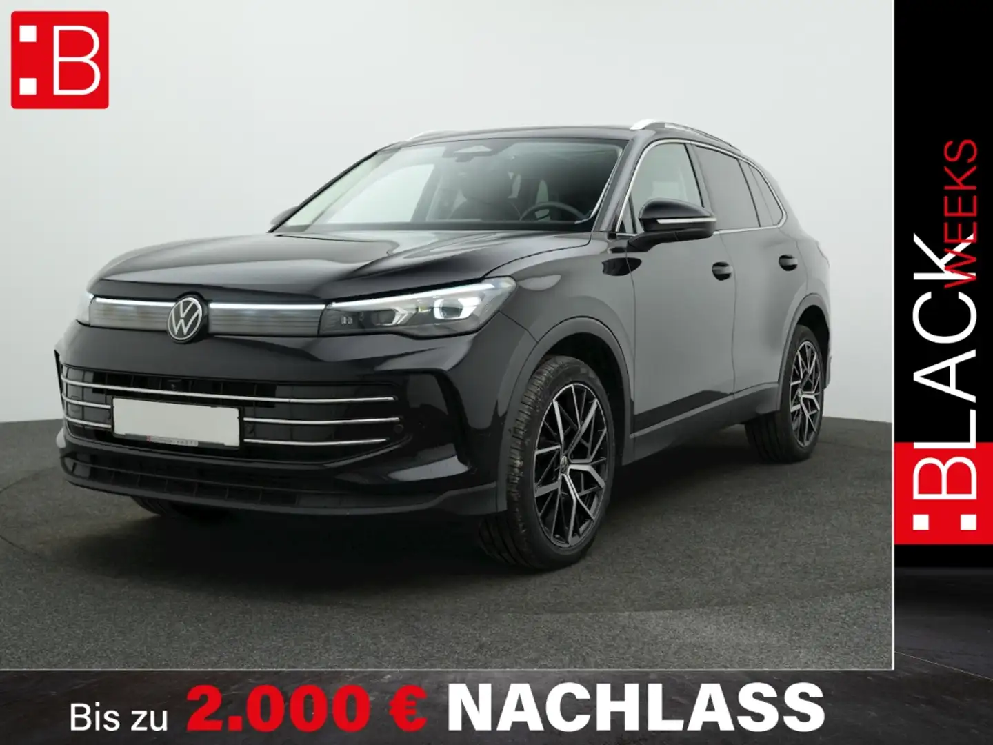Volkswagen Tiguan 2.0 TDI DSG 4Mo. Elegance ALU20 PANO H&K IQ.LIGHT Schwarz - 1