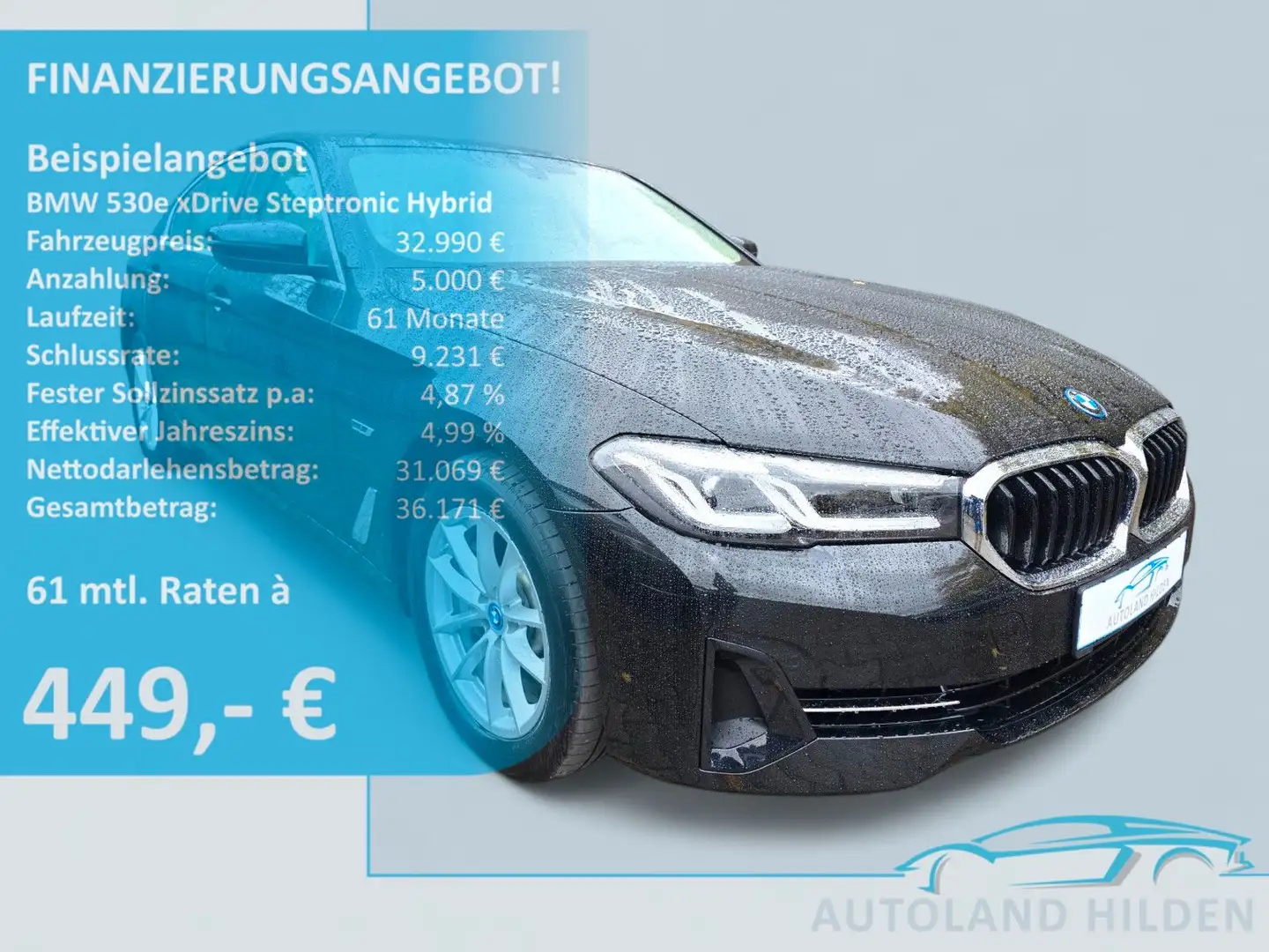 BMW 530 e xDrive Steptr. Hybrid/LED/Kamera/1 Hand/HUD Schwarz - 1