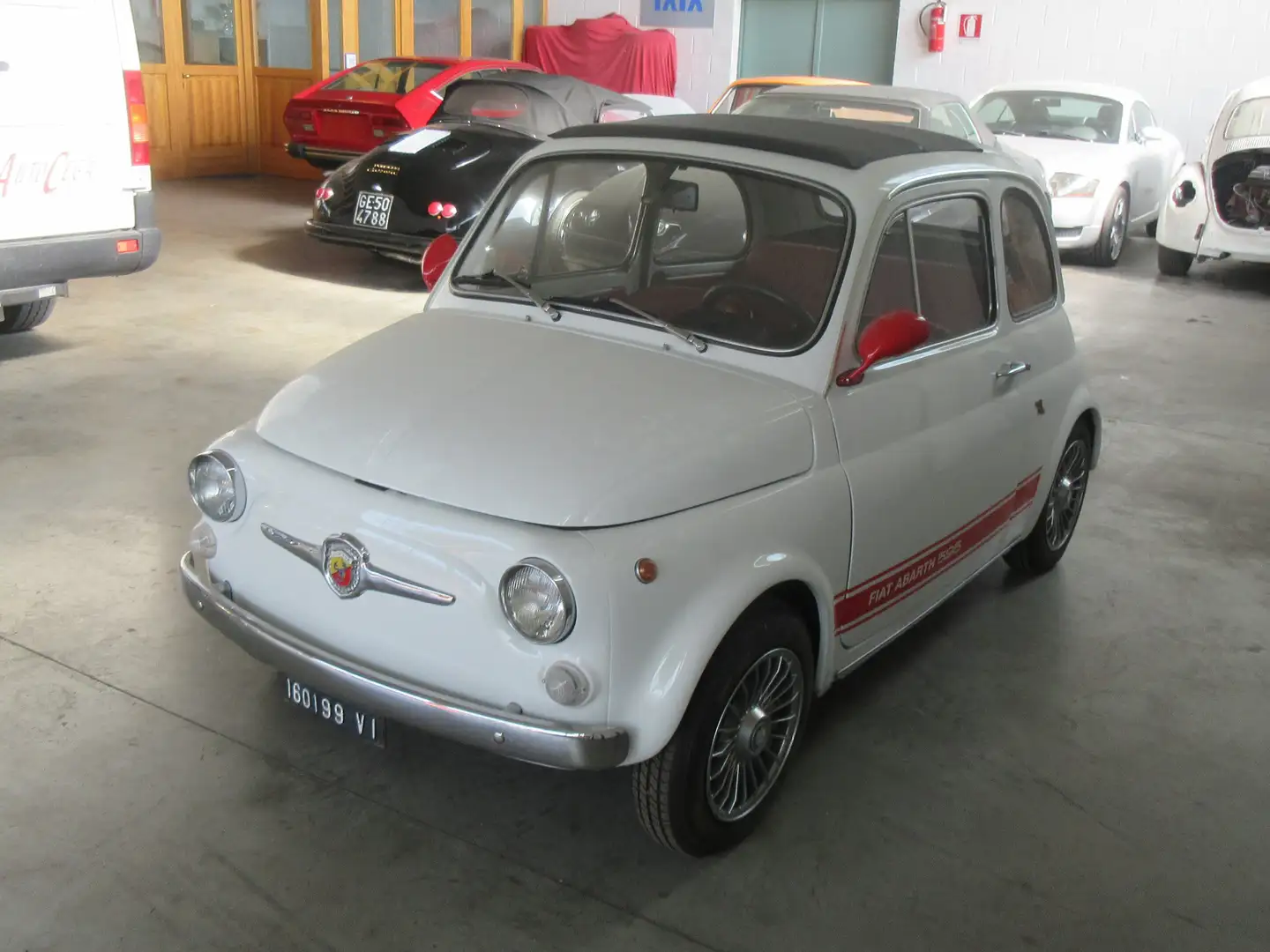 Fiat 500 replica 595 abarth Blanc - 2