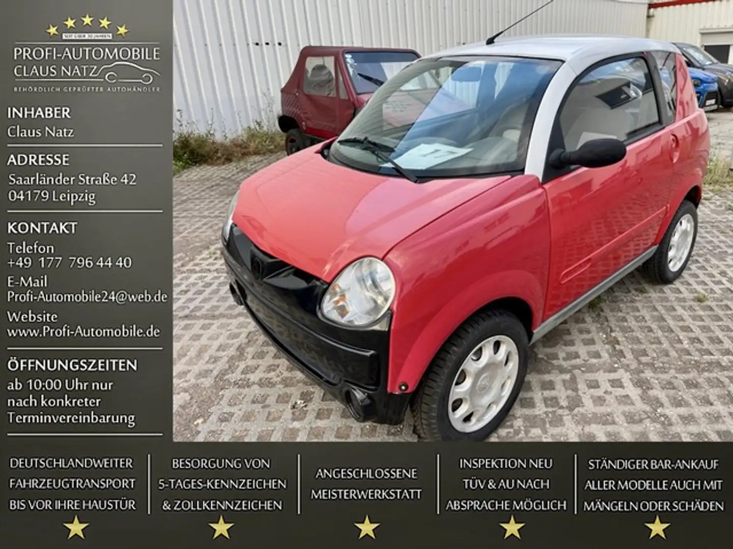 Aixam 721*Mopedauto 45 KM/H*Lieferung möglich* Rot - 1