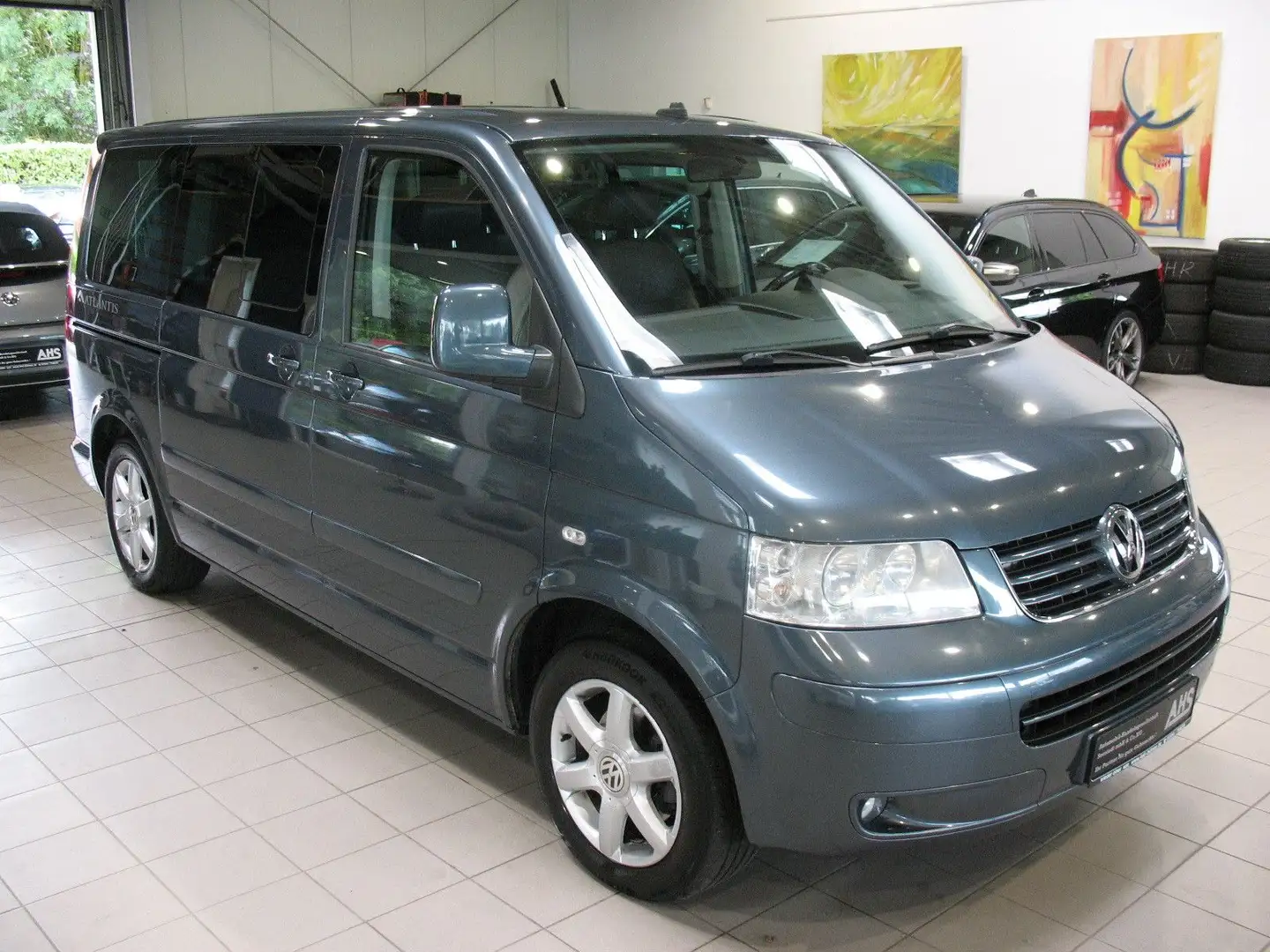 Volkswagen T5 Transporter T5 Multivan 2.5 TDI DPF Atlantis *AUTOMATIK*AHK* Grau - 2