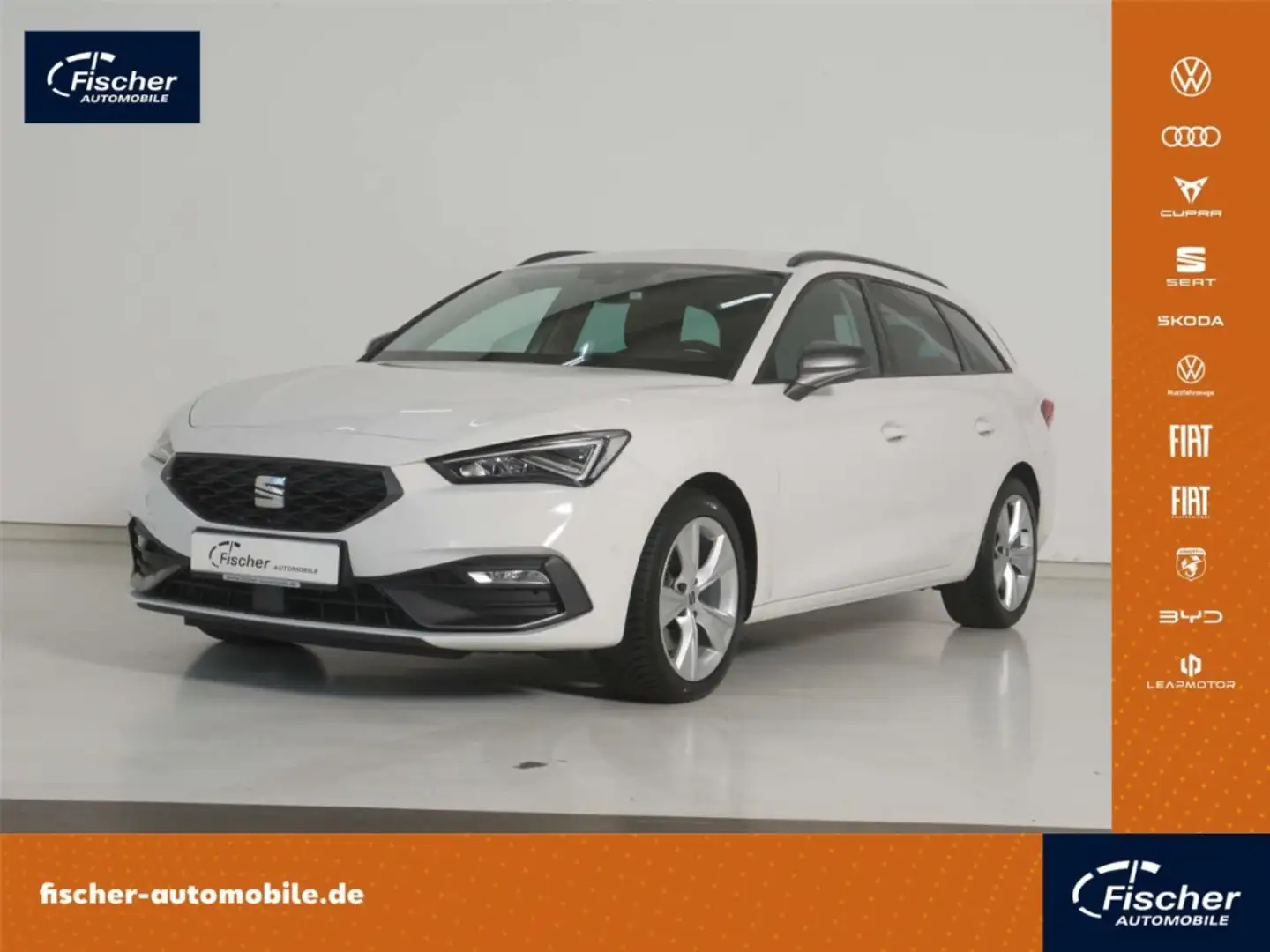 SEAT Leon Sportstourer 2.0 TDI FR NAV/LED/Virt./RFK Weiß - 1