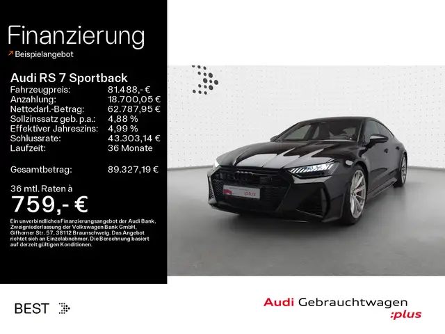 Audi RS7 Pano*HUD*RS-Dynamik*Night*B&O