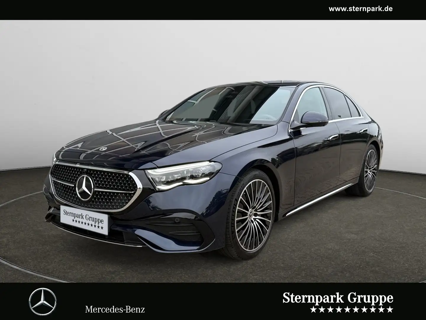 Mercedes-Benz E 220 E 220 d AMG Distronic+Superscreen+360°+Memory+20 Bleu - 1