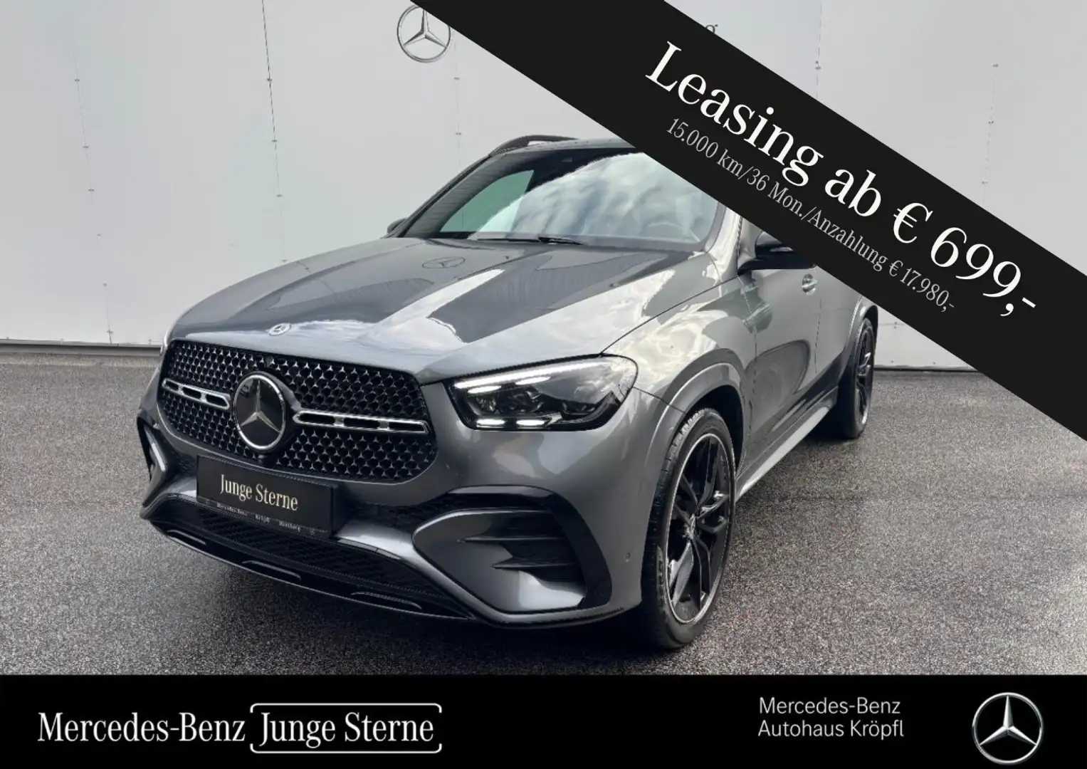 Mercedes-Benz GLE 350 de 4MATIC Distr KeyGo Shz PTS Ambi Mbeam Grau - 2