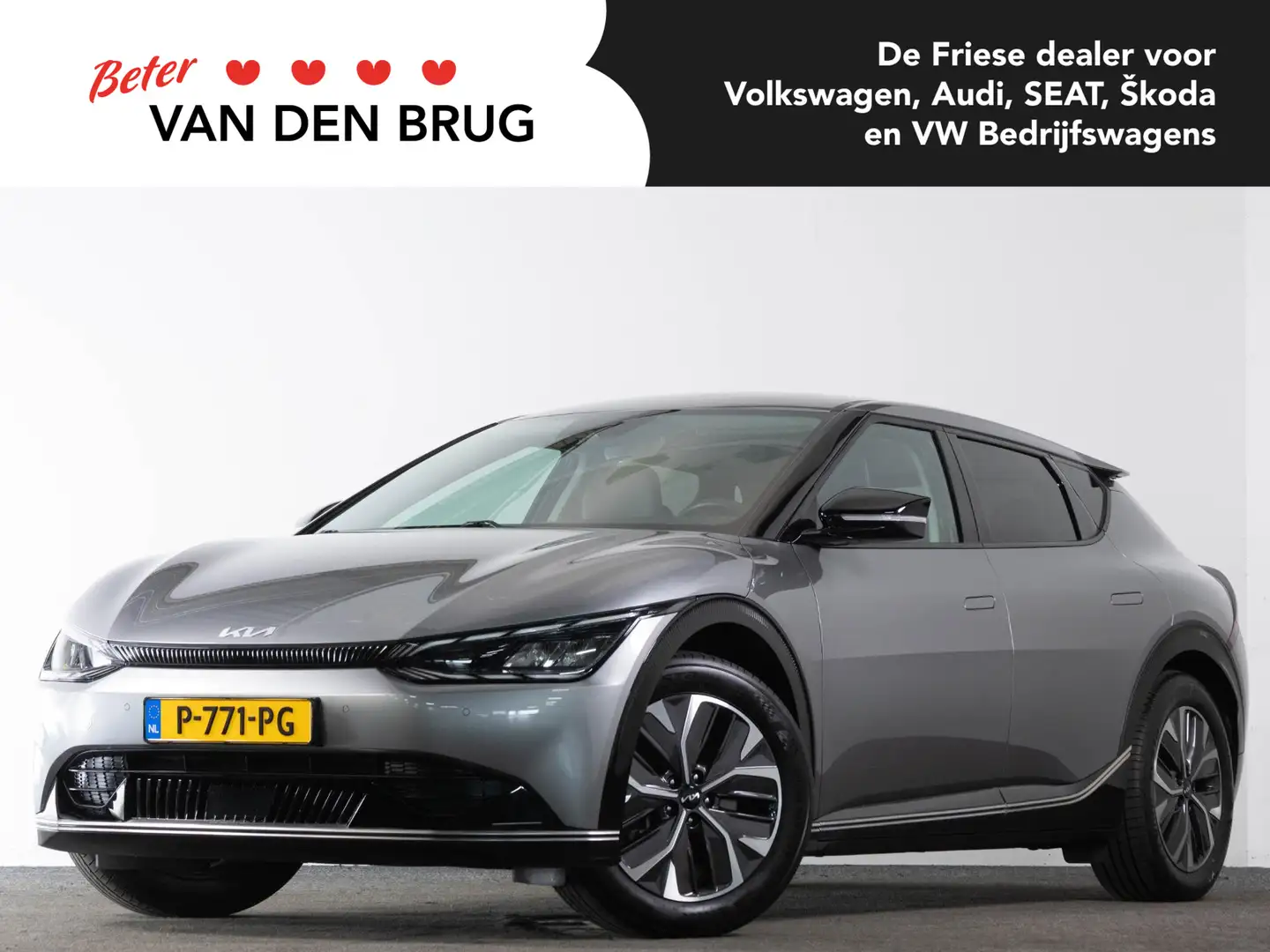 Kia EV6 Plus 77.4 kWh Warmtepomp | Trekhaak | Leder + koel Grijs - 1