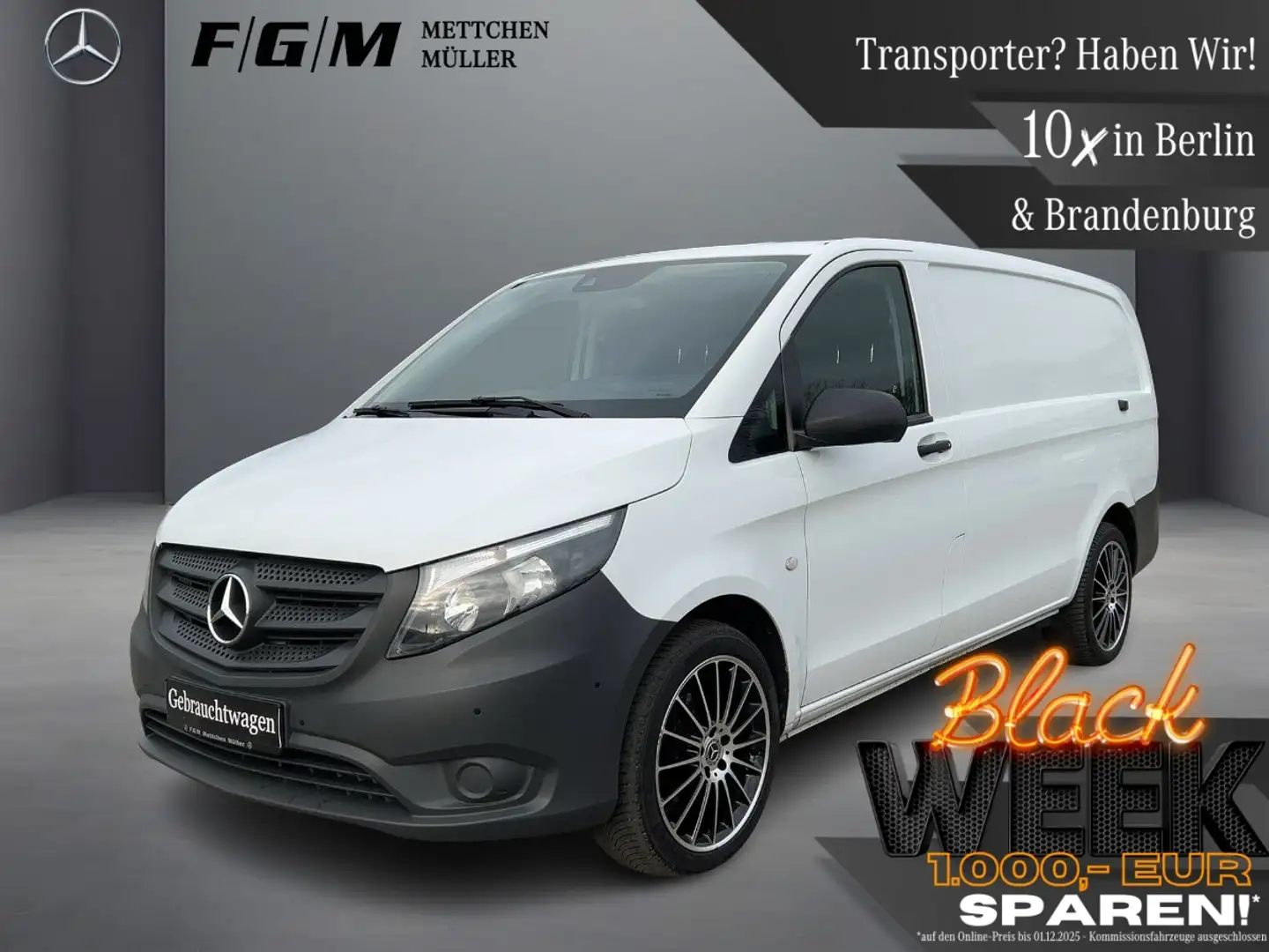 Mercedes-Benz Vito 116 CDI Kasten lang TWA|AHK|Kam|LMF|DAB Weiß - 1