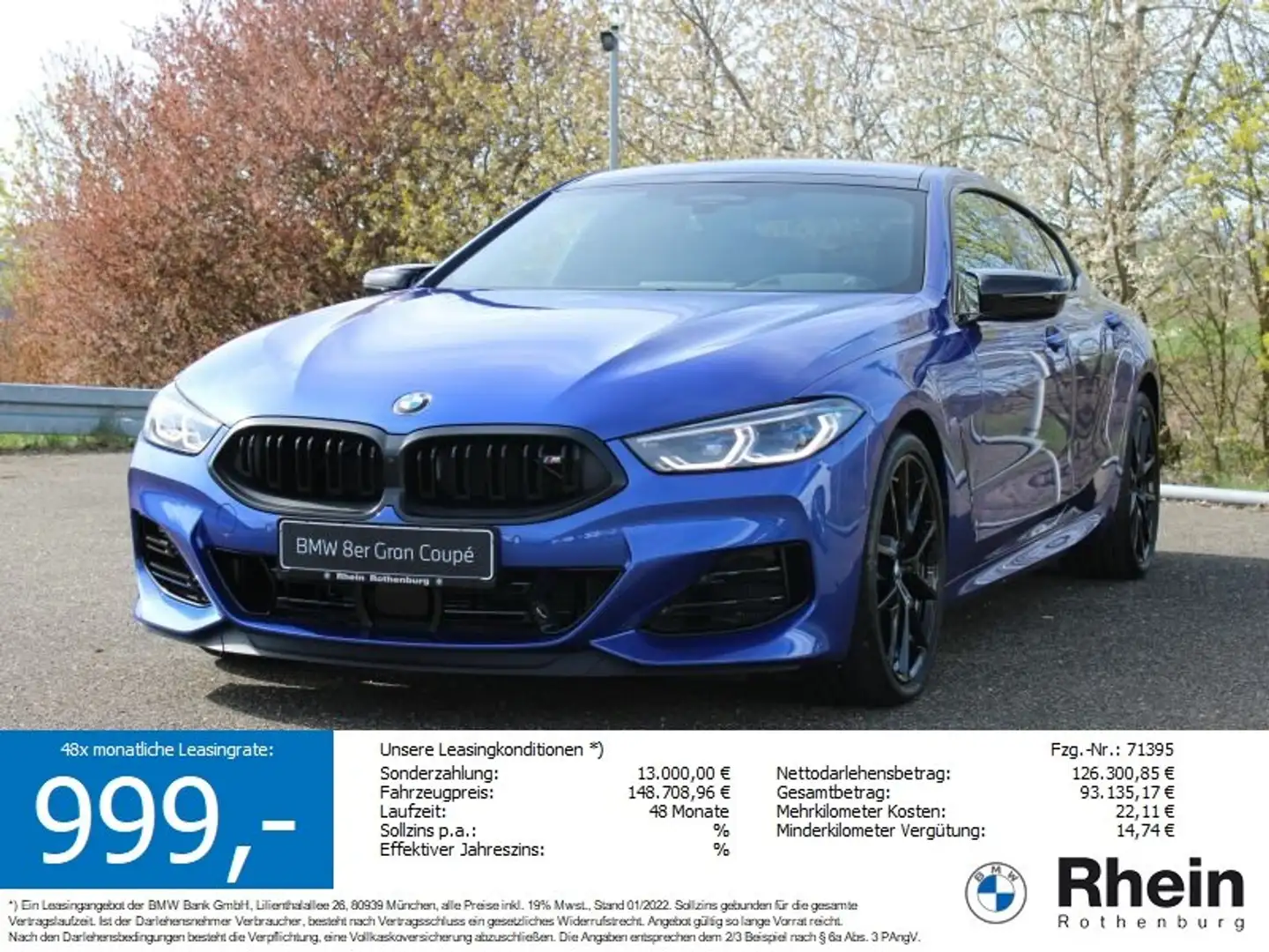 BMW M850 i xDrive Gran Coupé *Stark reduziert! 30%* Bleu - 1