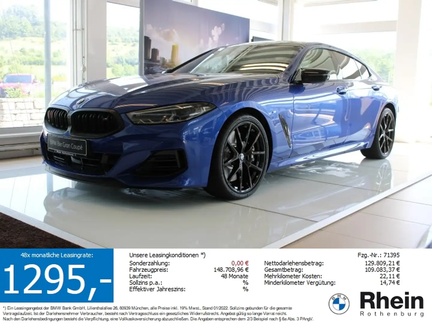 BMW M850 i xDrive Gran Coupé 28% Nachlass Bleu - 1