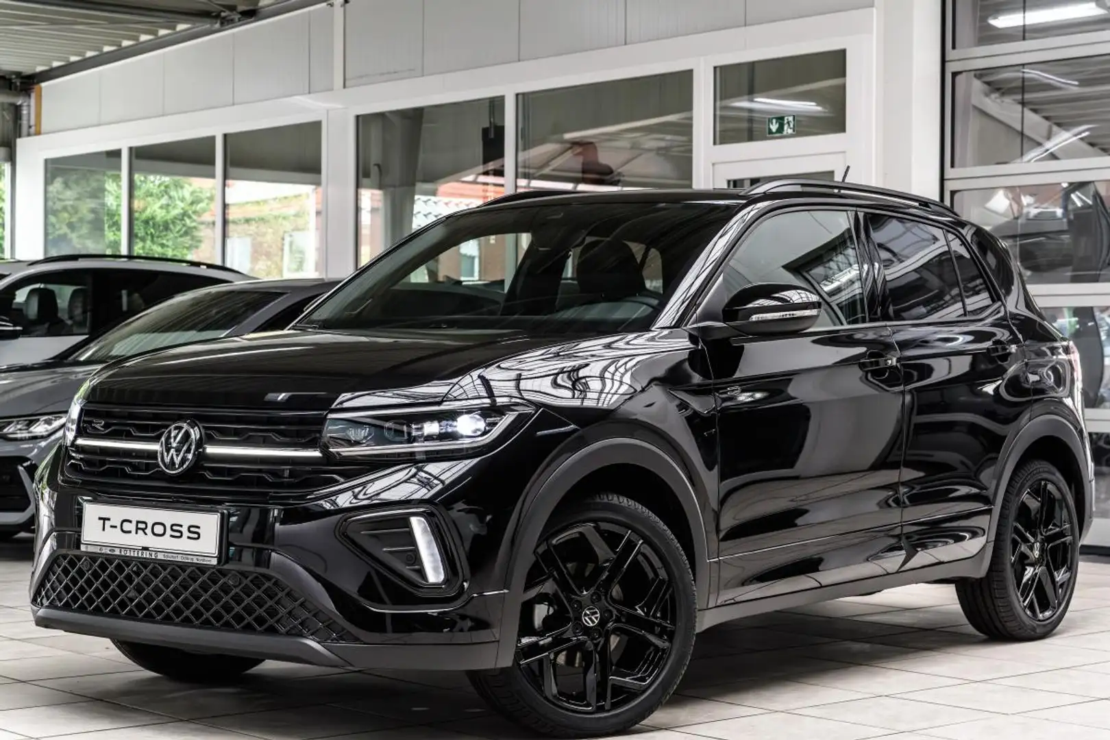 Volkswagen T-Cross R-Line 1.0 TSI DSG *SOFORT VERFÜGBAR*BLACK-STYLE*K Schwarz - 2