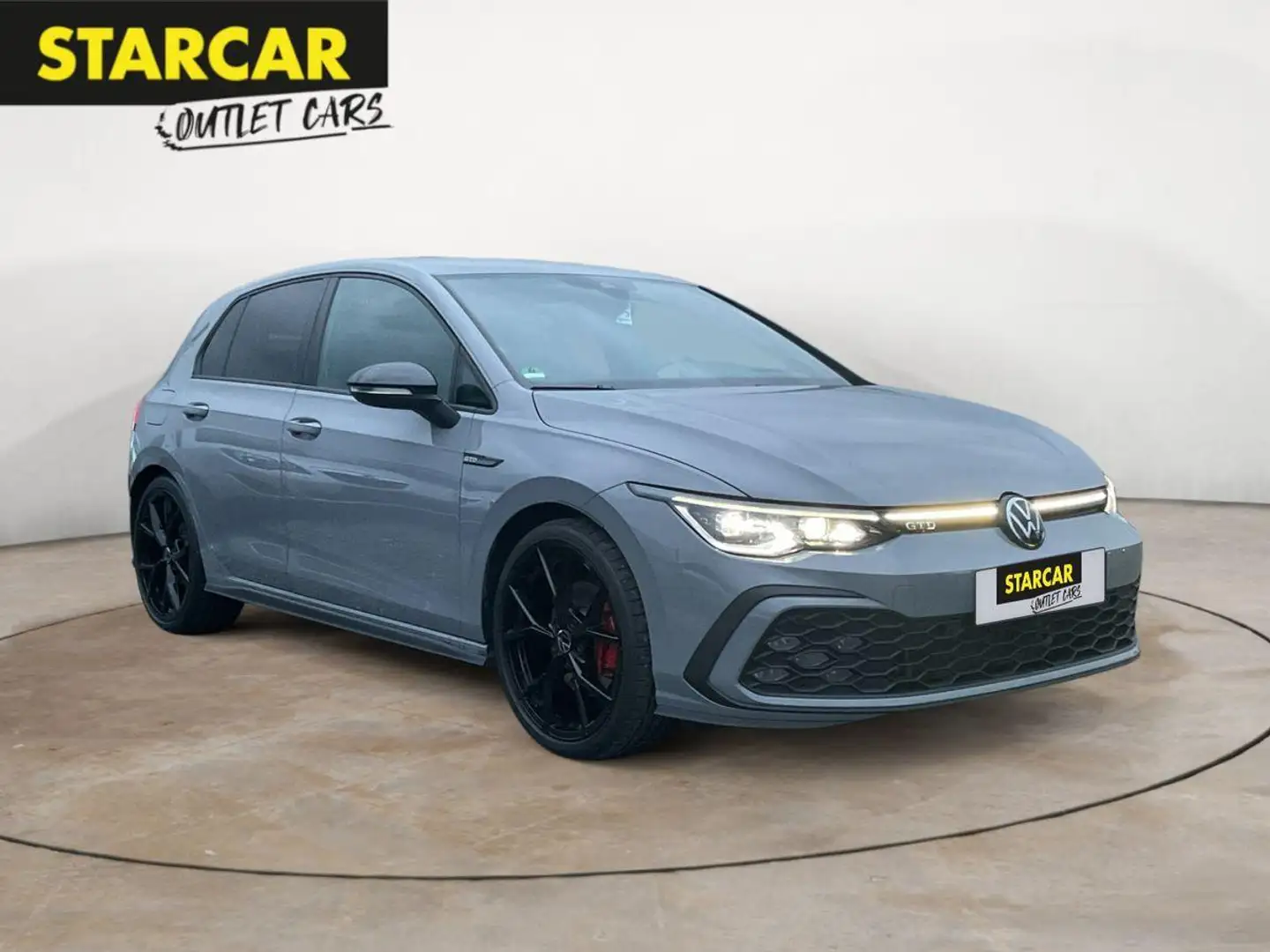 Volkswagen Golf GTD 2.0 TDI+HUD+IQ.LIGHT+ALARM+BLACK-STYLE+ALARM+ Gris - 1