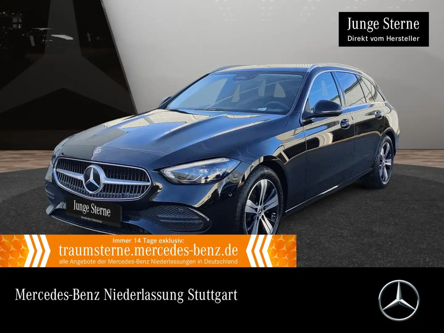 Mercedes-Benz C 220 d T AVANTG+AHK+LED+KAMERA+TOTW+KEYLESS+9G Schwarz - 1