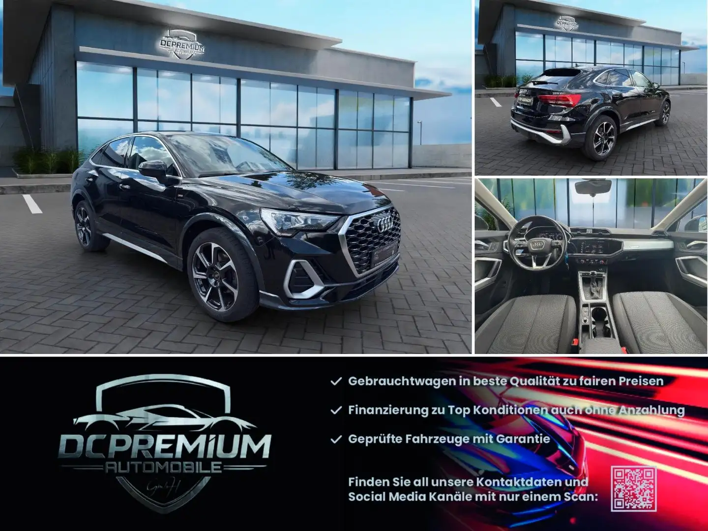 Audi Q3 Sportback 35 TFSI Hybrid S line,LED,Navi, Schwarz - 1