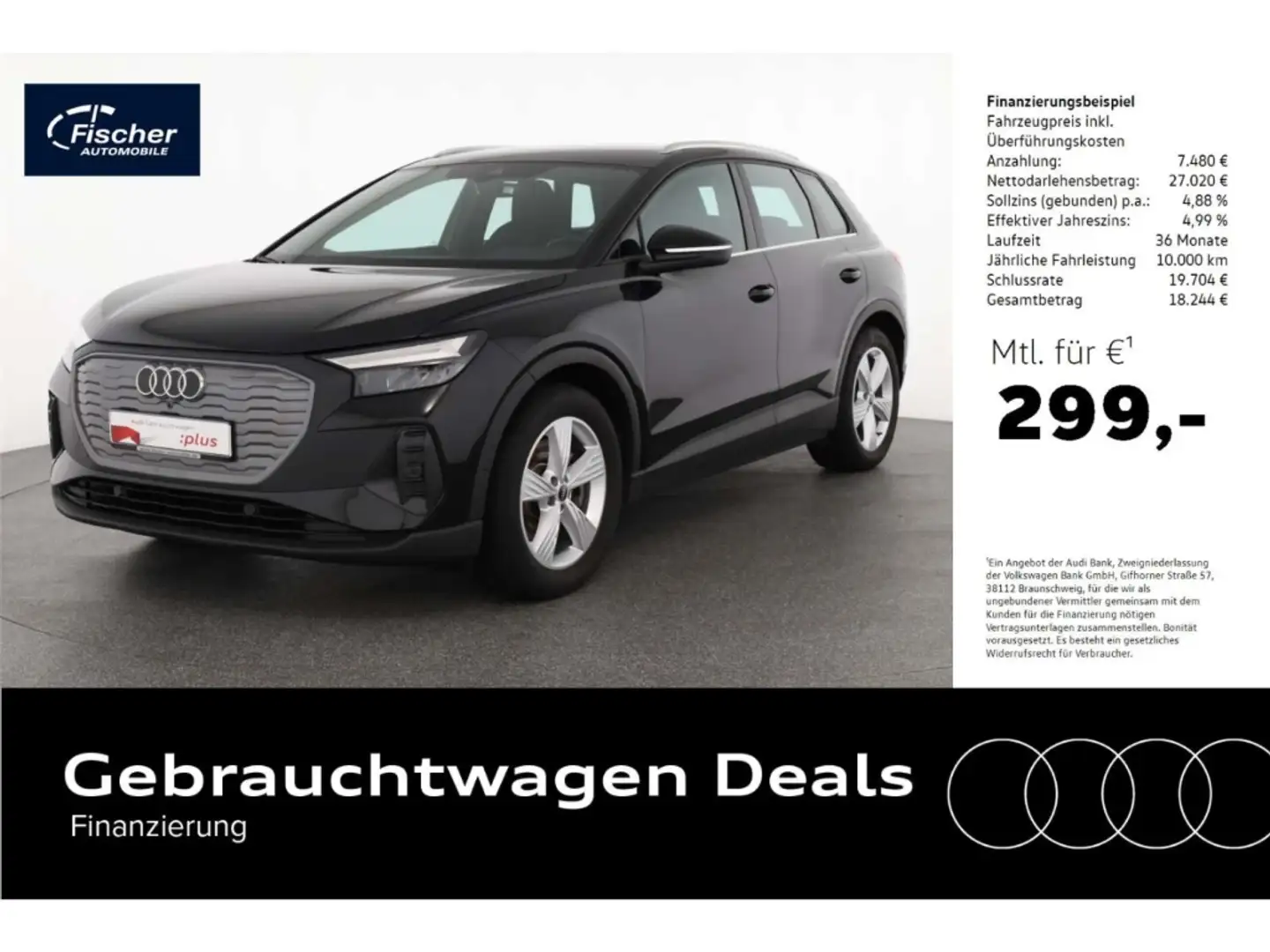 Audi Q4 e-tron 45 quattro Schwarz - 1