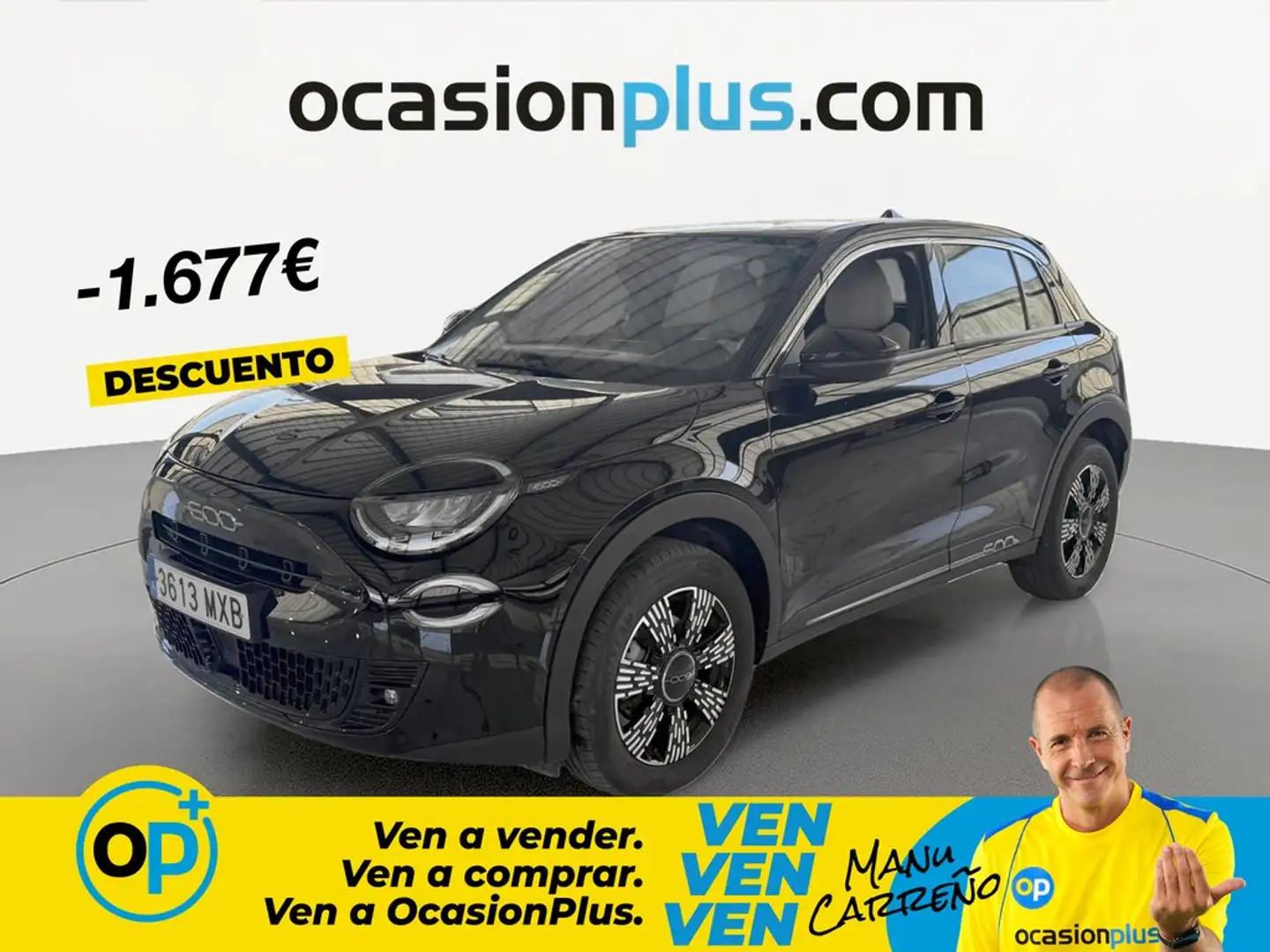 Fiat 600 1.2 MHEV DDCT 74kW Negro - 1