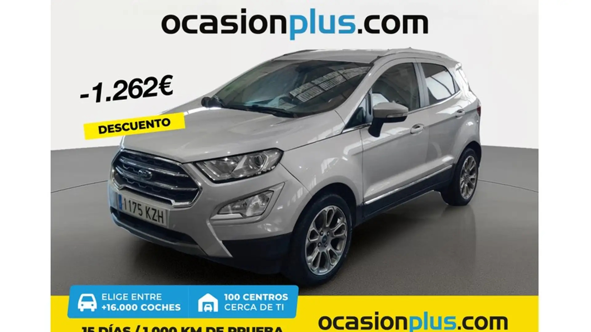 Ford EcoSport 1.0 EcoBoost Titanium 125 Argento - 1
