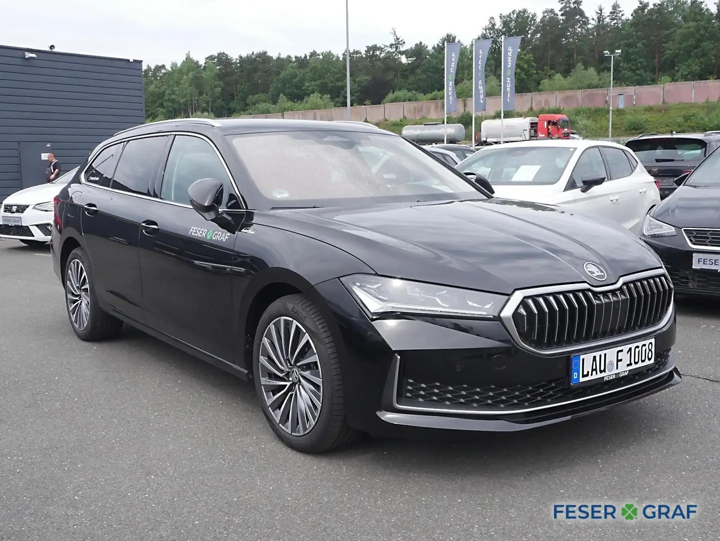 Skoda Superb Combi Laurin & Klement 2.0 TDI DSG NAVI/RFK/ACC Noir - 2