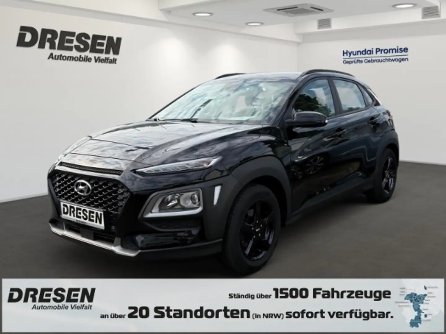Hyundai KONA 1.0 T-GDI 2WD Select Klima AHK PDC Tempomat Negro - 1