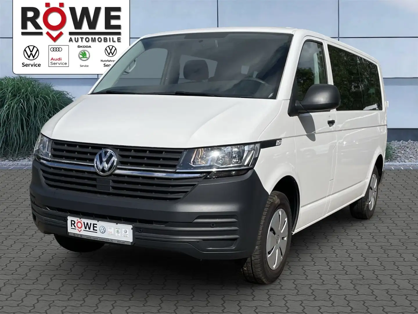 Volkswagen T6.1 Kombi LANG 2,0 l TDI 110 kW DSG 9-Sitzer Klima Blanc - 1
