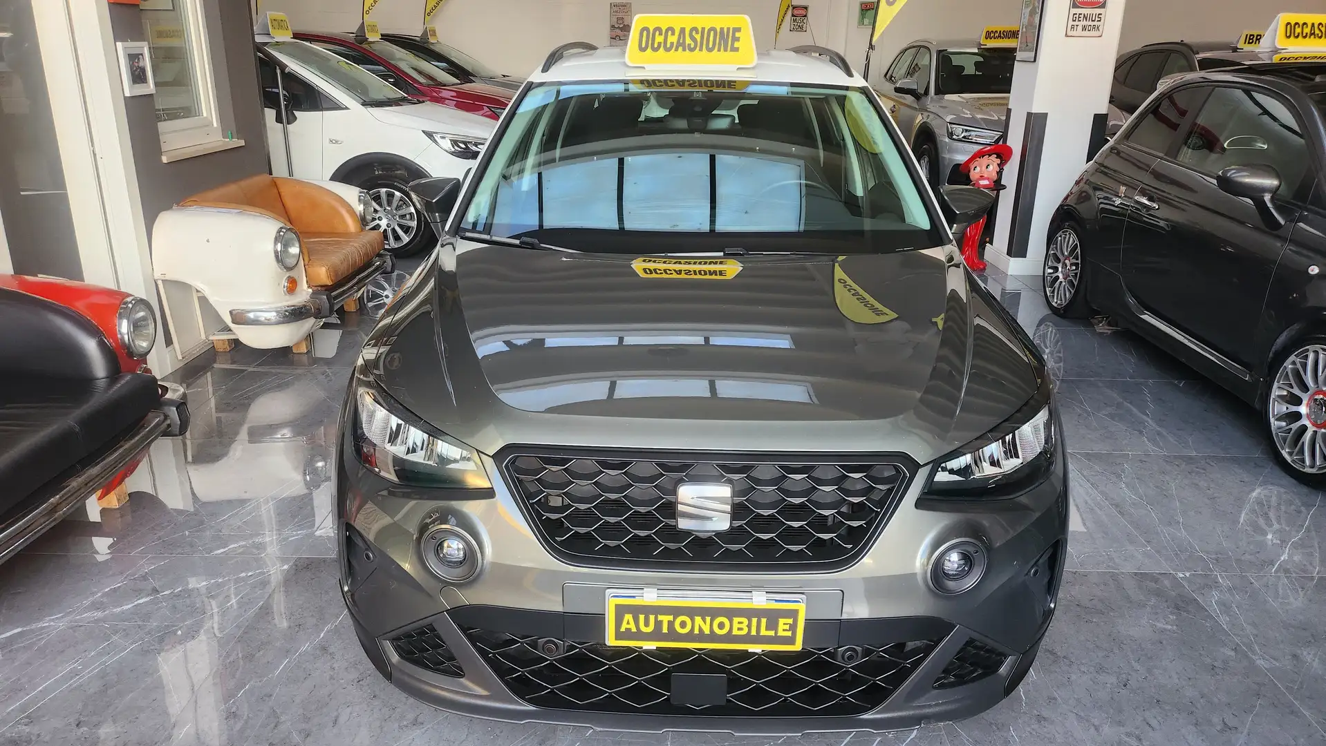 SEAT Arona Arona 1.0 ecotsi Xperience 95cv Targa GN255AR Grün - 1