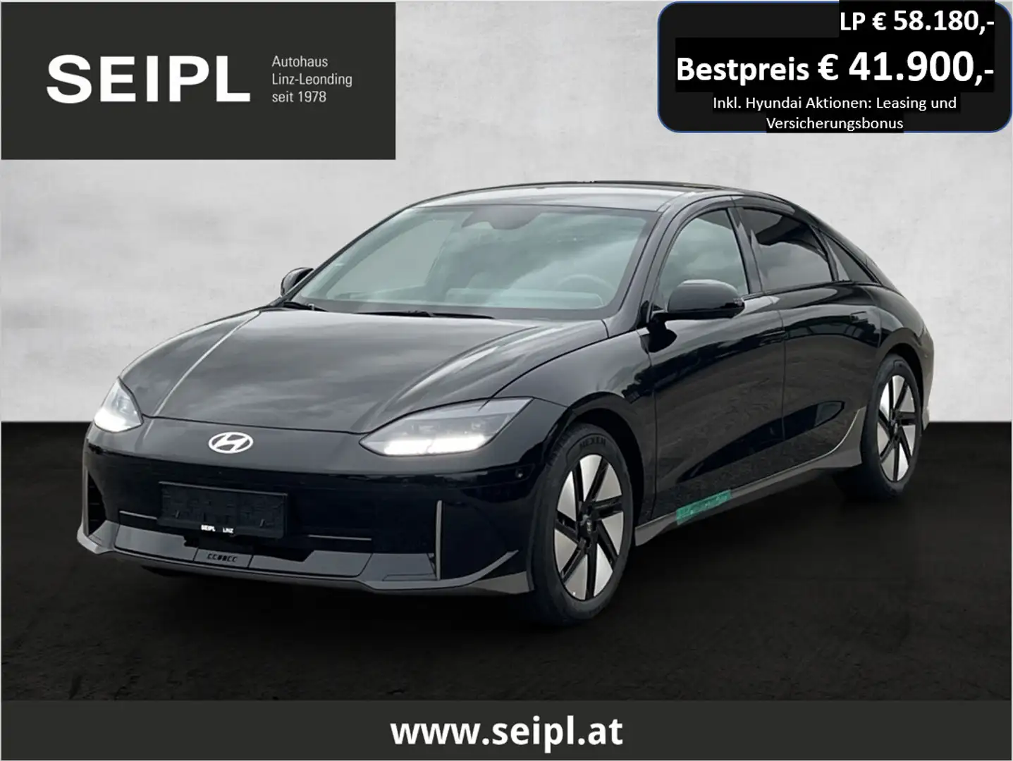 Hyundai IONIQ 6 Ioniq 6 Elektro 77,4kWh 4WD Top Line Long Range... Schwarz - 1