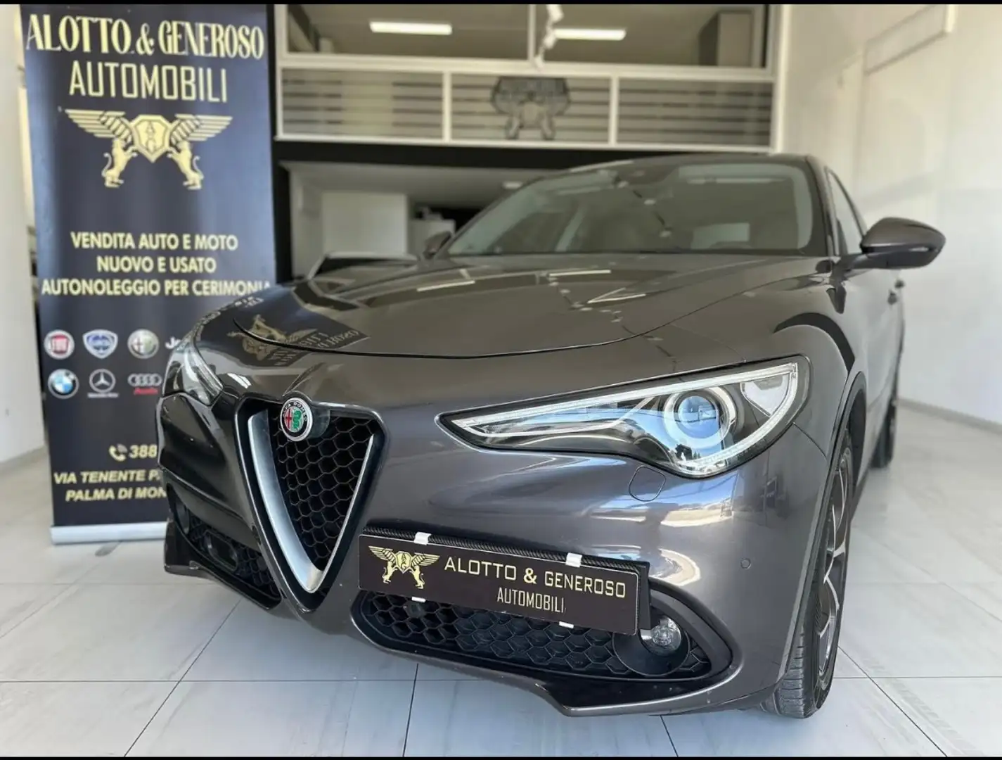 Alfa Romeo Stelvio 2.2 t Super rwd 180cv auto Grigio - 1