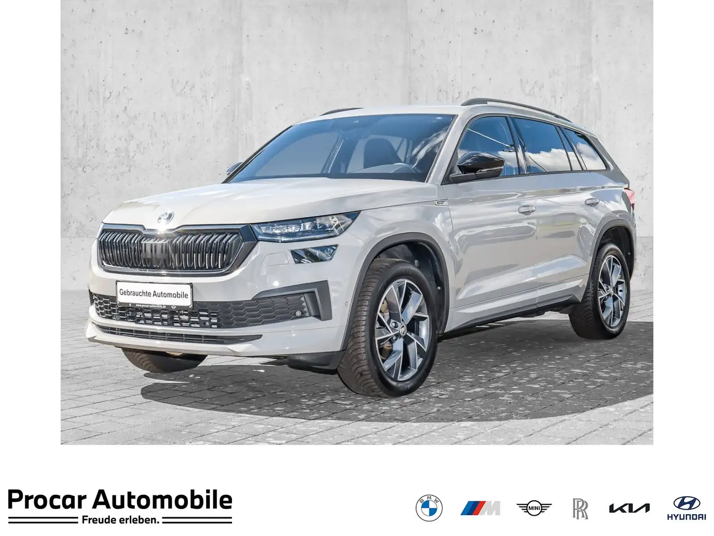 Skoda Kodiaq Sportline ACC AHK RFK NAVI LED Grigio - 1