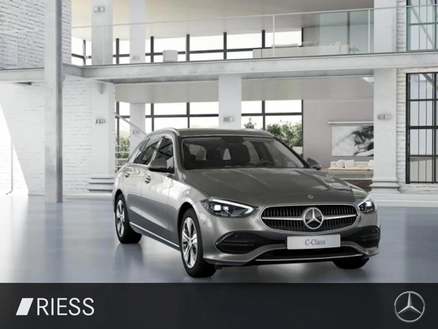 Mercedes-Benz C 300 e T-Modell AHK AUT Akustikglas Kam. KlimaA Silber - 2