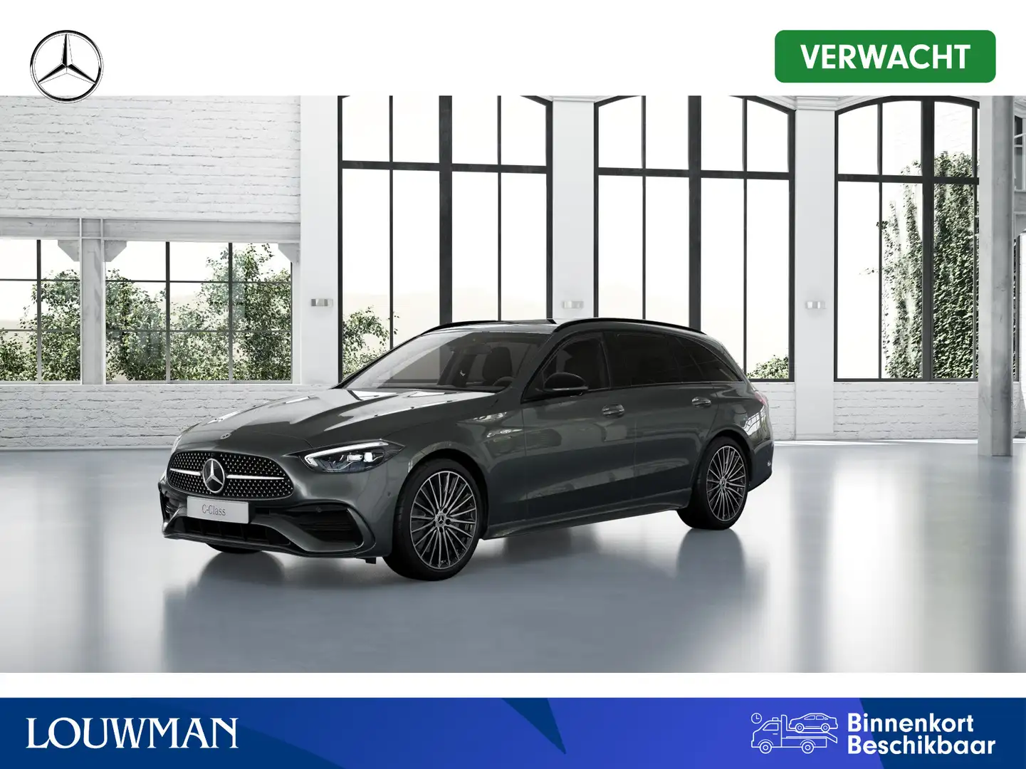 Mercedes-Benz C 300 Estate e Business Solution AMG | Trekhaak |  Night Grijs - 1