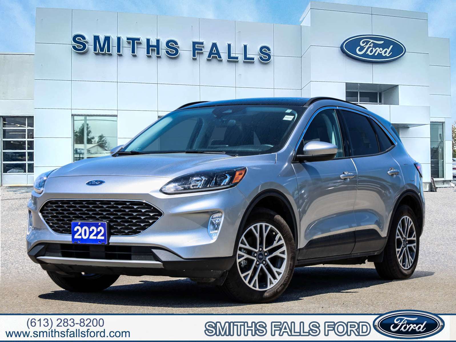 Silver 2022 Ford Escape Hybrid SUV / Crossover All-Wheel Drive Continuously Variable Transmission