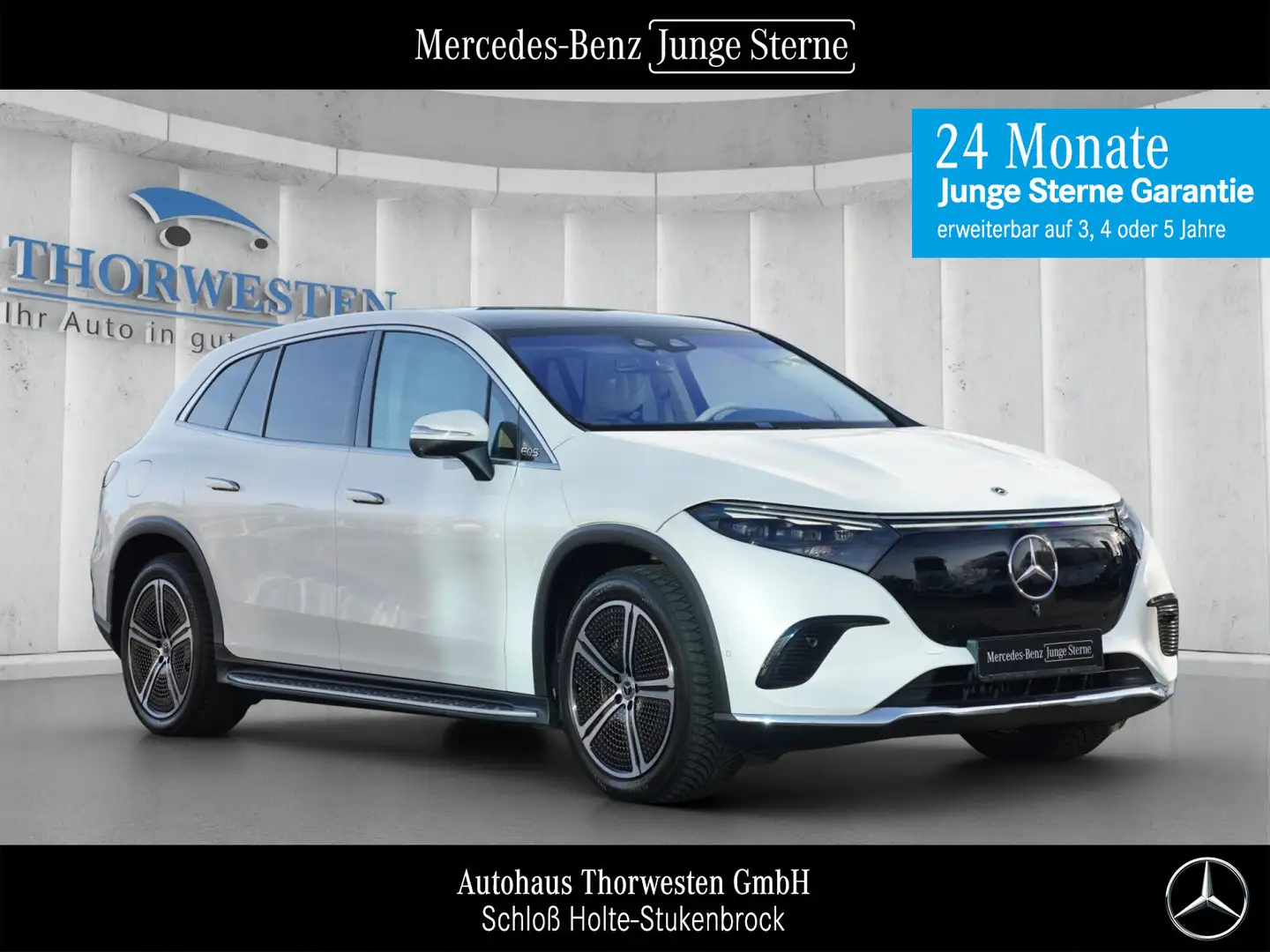 Mercedes-Benz EQS SUV EQS 450+ SUV Distronic Hyper AVANTGARDE Pano Weiß - 1