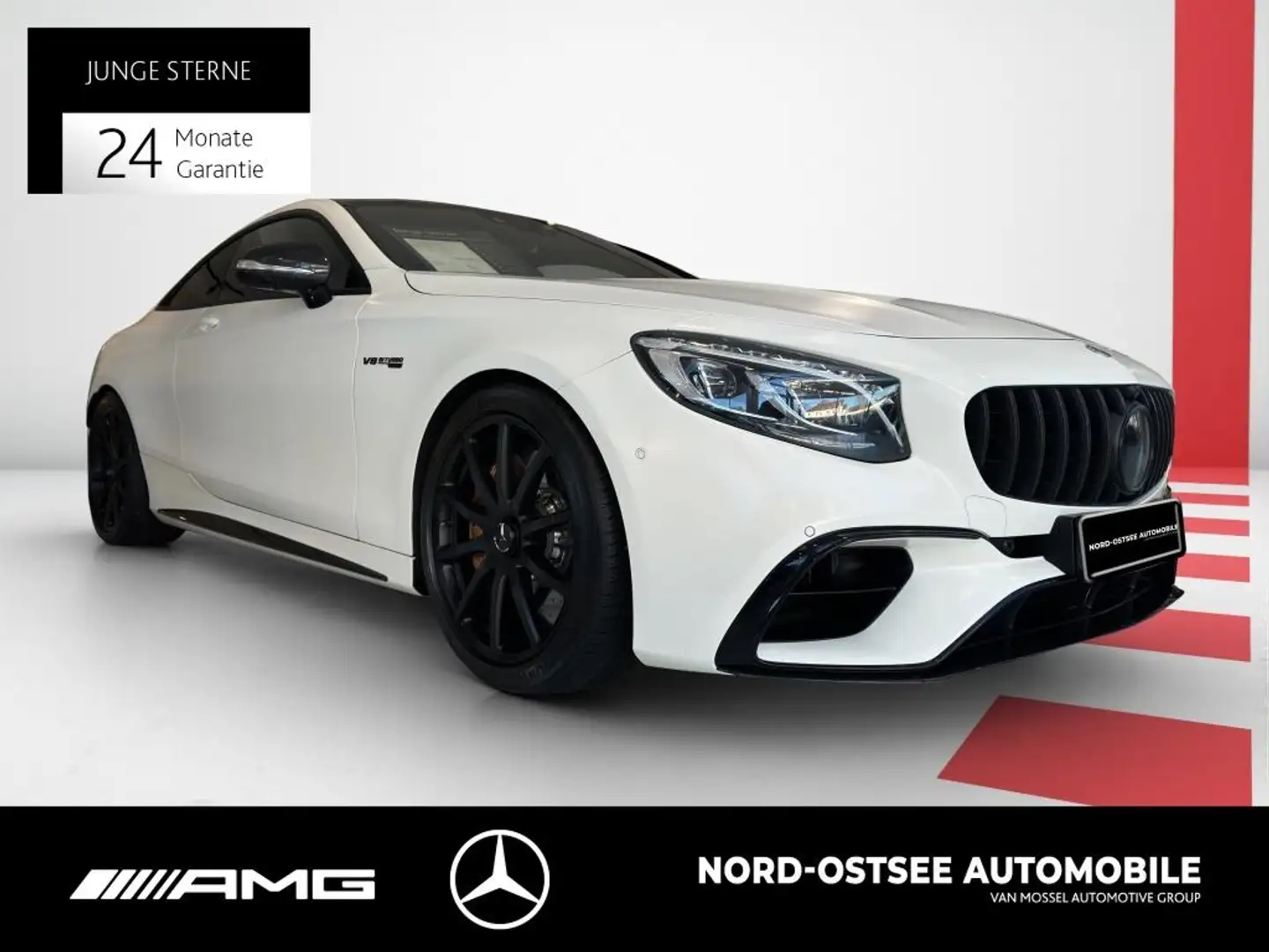 Mercedes-Benz S 63 AMG 4M HUD PANO BURMESTER STANDHZ 360° TV Weiß - 2